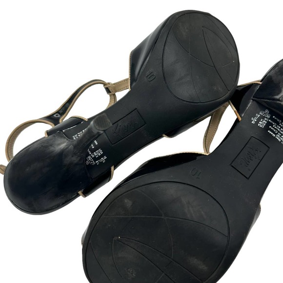 FIONI BLACK PATENT LEATHER HEELS SIZE 10M - Picture 11 of 11